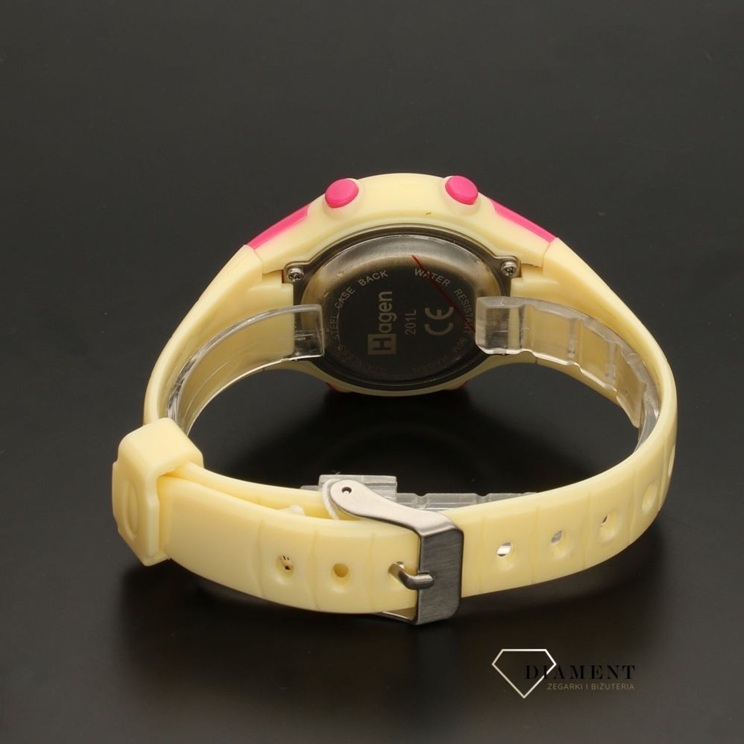 Dziecięcy zegarek Hagen HA-201L różowo-zółty (1).jpg